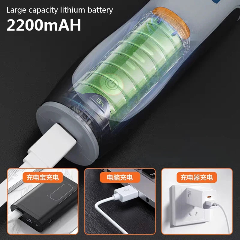 Wireless 3-Speed Rotary Tool Kit – 35W Mini Drill & Engraving Pen (USB, 8500–21000 RPM)